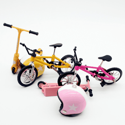 ドールハウス用 ミニチュア フィギュア ぬい撮 玩具 撮影 微景観 自転車 キックボード ヘルメット