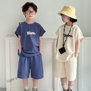 2024新作 韓国子供服    男女兼用 カジュアルスポーツスーツ  2色 90-150cm