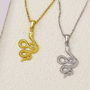 ネックレス 蛇型ステンレス チェーン アクセサリー  サージカルステンレス ネックレス  韓国 2024新作