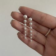 パールタッセルイヤリング  ファッショングッズ レディースヘアアクセサリー