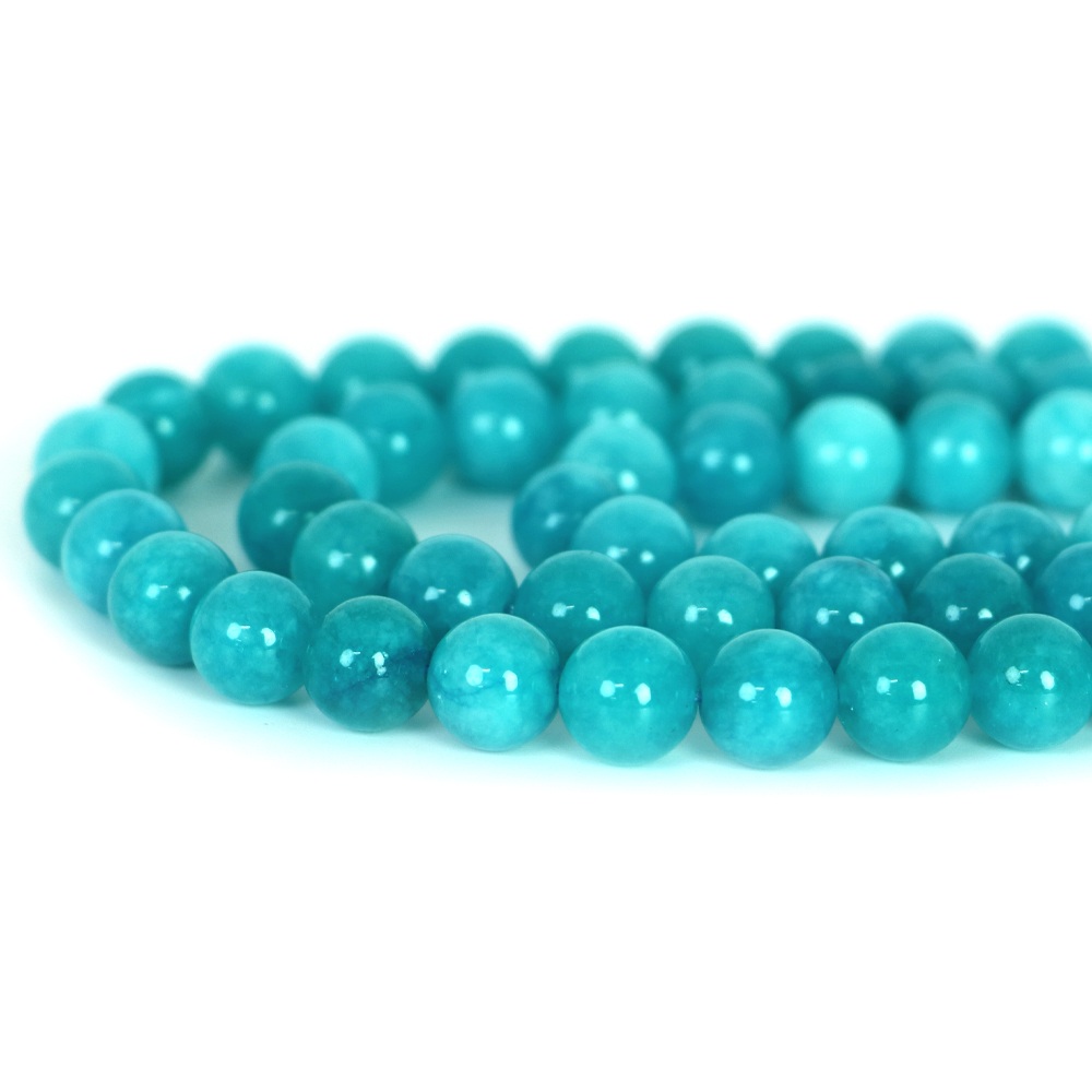 カラージェード(アマゾナイトカラー・染め)【丸玉】10mm【天然石