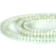 マザーオブパール（ホワイト）【ボタン】4×6mm【天然石 ビーズ パワーストーン】