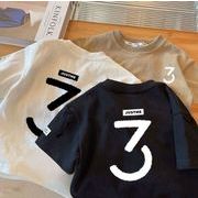 2024夏新作 子供服 韓国風子供服  ベビー服 男女兼用 半袖 トップス Tシャツ