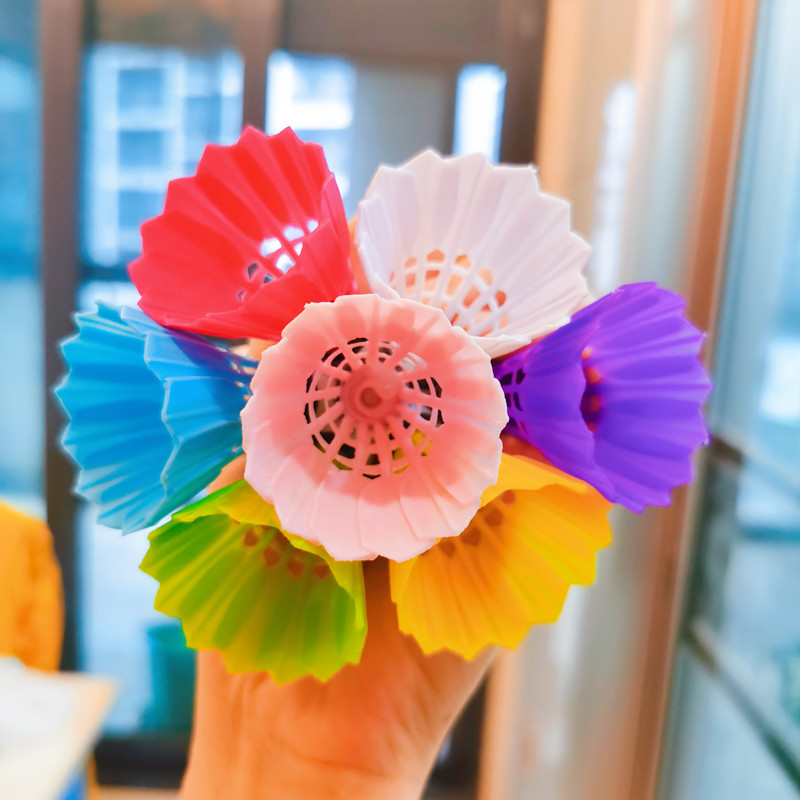 ★キーホルダー★アクセサリー★バドミントン★人気商品★DIY★手芸★小物　7色