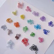 キーホルダーパーツ　丸カン　外径8mm アクセサリー材料　手芸DIY 基礎金具