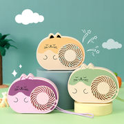 携帯扇風機★充電式 USB ミニファン　卓上扇風機 携帯便利 軽量 小型 ★3段階風量調節★