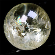 約35mm シトリン アイリス スフィア Citrine 丸玉 黄水晶 置物 風水