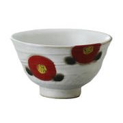 【新登場！安心の日本製！クラフトマンハウスの食器！】赤椿飯碗