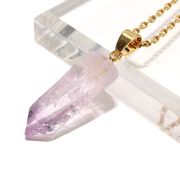 ペンダントトップ　ベラクルスアメジスト　メキシコ産　ケース付き　ステンレス　ゴールド　日本製