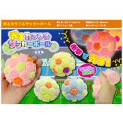 光るカラフルサッカーボール