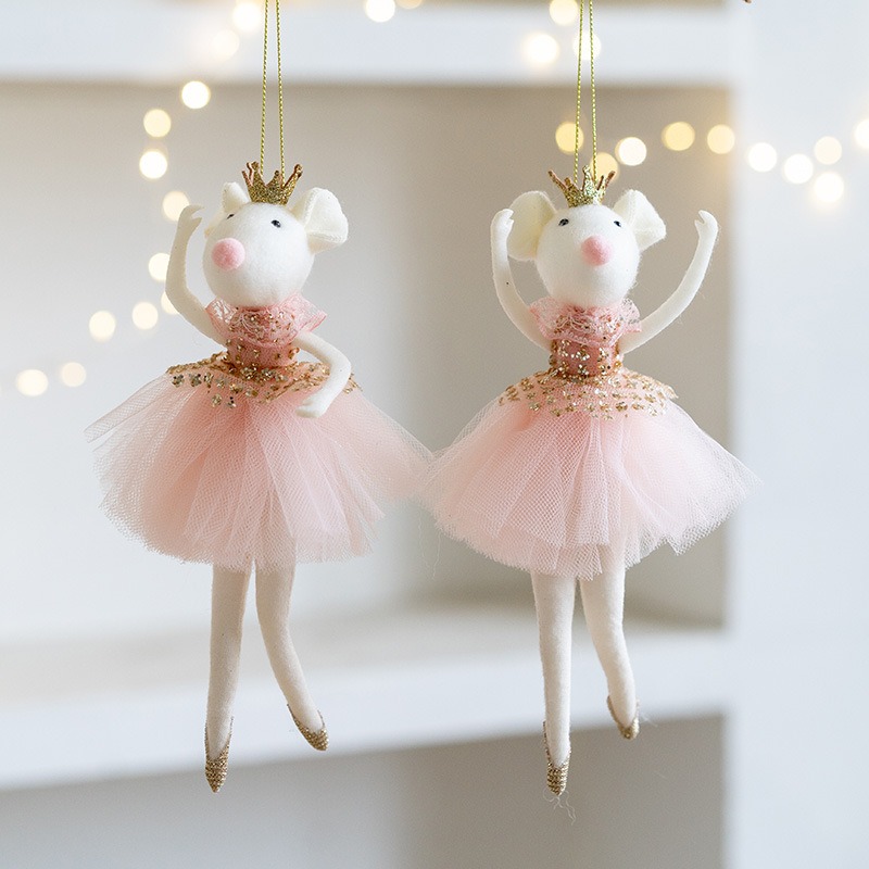 バレエ クラウンラット 吊り下げ飾り 手作りアクセサリー クリスマスのアクセサリー DIY小物