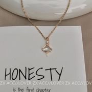 ジルコン シェル バレエ少女ネックレス  ファッション  金メッキ  バレエネックレス  バレエアクセサリー