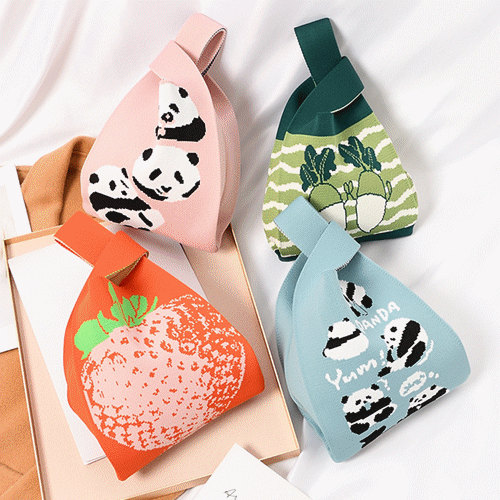 INS大人気 バッグ ニット トートバッグ エコバッグ ハンドバッグ ニットバッグ レディース 大容量 可愛い