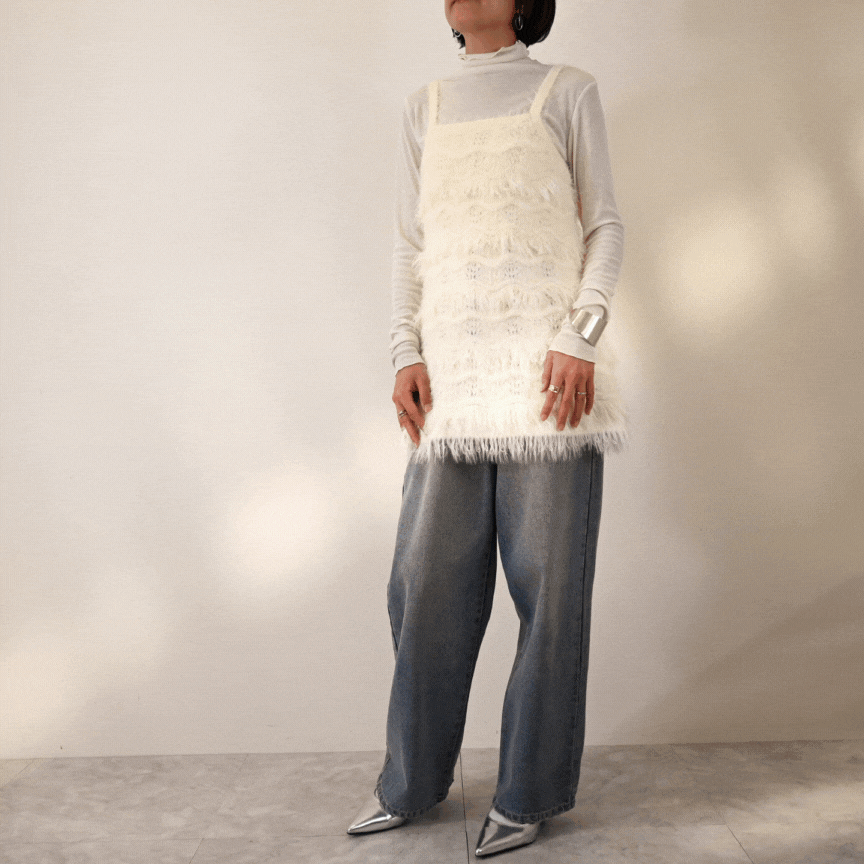 ▽SALE▽フリンジニット　キャミソール(31960)