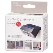 OHM オーム電機　LEDセンサーライト ソーラー式　LS-S1080ST4-K