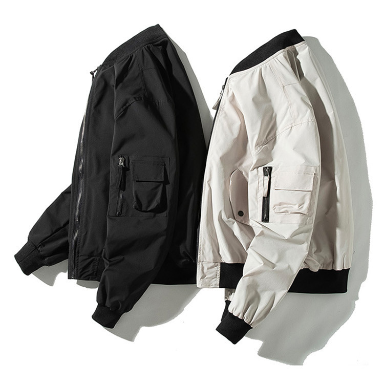 メンズ ブルゾン ジャケット 春 秋 冬 アウター MA-1ジャケット 薄手 厚手 コート フード付き フード無し