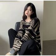 トップス レディース  ニット セーター 毛糸 ゆったり 秋冬