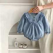 ★BaBy★　ベビーロンパース＋ワンピース　66~130cm　デニムワンピース　韓国ベビー服