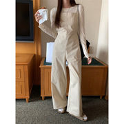 2024年秋冬新作　レトロ 気質   韓国系  おしゃれ    オールインワン/サロペット