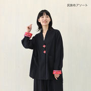 ｜特価｜【Shanti Shanti】ジャケット チャーオカオ[コート長袖 無地 モン族刺繍タイアジアン24AWaw]