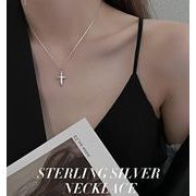 ハワイアンジュエリー ネックレス レディース メンズ S925 クロスペンダント チェーン付き あずきチェーン