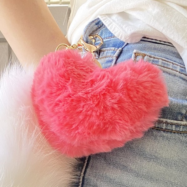 【非売品】HANA FC 新規入会特典 オリジナルハートファーキーホルダー 非売品】HANA FC 新規入会特典 オリジナルハートファーキーホルダー