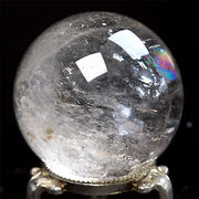 約59mm 天然水晶 天然クォーツ スフィア 水晶  丸玉 1個