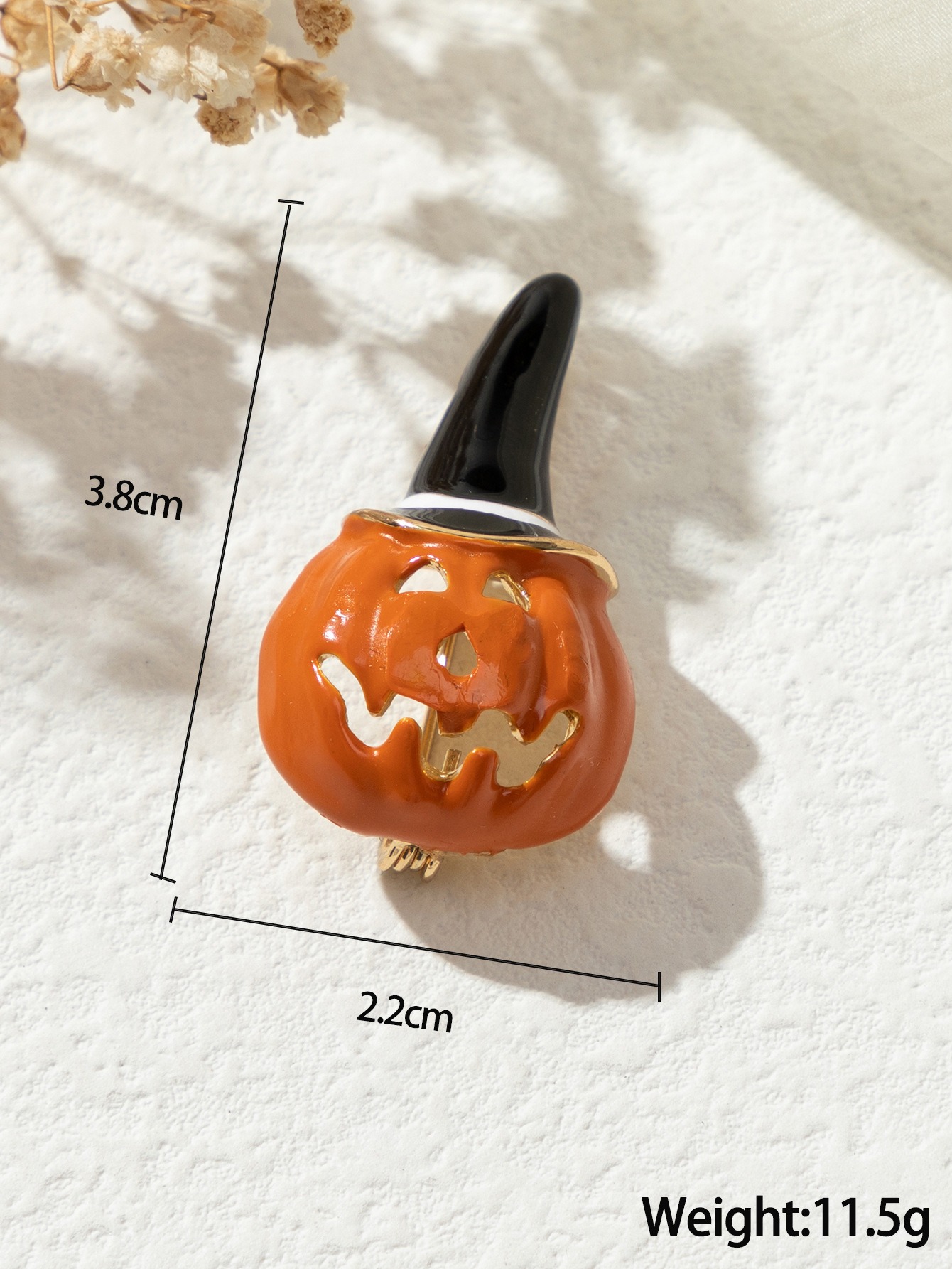 ハロウィン^(｀∇´)^ 猫カボチャ型ランタン 【小】 ホワイト 猫