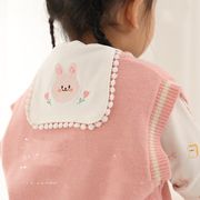 ベビー汗拭きタオル★ロング★汗吸収布綿バック★汗取りタオル★幼稚園