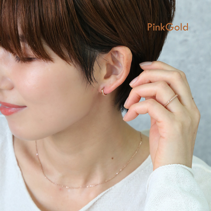 S*S様 美品 K18 中折れ ミニフープピアス 楽天市場】K18中折れ式ダイヤフープピアス(11mmリング調、6本爪