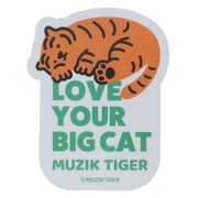 【ステッカー】MUZIK TIGER キャラクターステッカー ビッグキャット