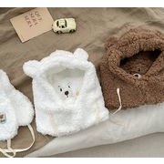 INS子供用帽子 キッズ 帽子  ジュニア ぼうし 可愛い 冬　暖かい2色