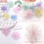リボン パーツ 髪飾りのアクセサリ 衣装 チュチュレース  手芸 花 立体 ブレード  アクセサリーパーツ