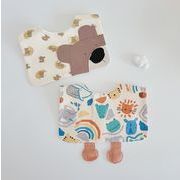 2024冬新作 INS 涎掛け ベビー用品 ベビー涎掛け リバーシブル 食事用エプロン0-3歳 綿製 ぼうすい