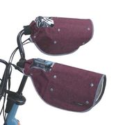 オールシーズン ハンドルカバ― デニム柄 ワインレッド KWH-550WR