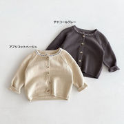 全2色[80-130cm]  女の子 ニットジャケット カーディガン アウター セーター 秋冬 キッズ 子供服