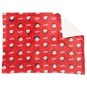 ペコちゃん ボア付ブランケット ペコトポコ レッド