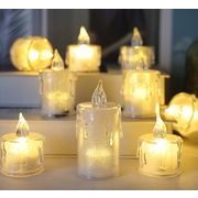 【雑貨】プレゼント　クリスマスグッズ インテリア 飾り物 LED ロウソク 蝋燭