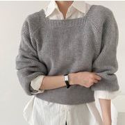 秋冬　トップス  レディース ニット セーター カットソー  ブラウス