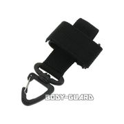 スイベル付きカラビナ　多目的ホルダータイプ　ブラック