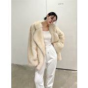 2024超人気新品レディース 毛皮コート ゆったりする ファー毛皮 ガールス 韓国ファッション