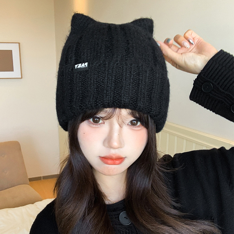 いちご大福様オーダー　猫耳ニット帽 いちご大福様オーダー 猫耳ニット帽 いちご大福様オーダー 猫耳ニット帽 -