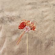 お正月グッズ新作木製プレートピック花扇 装飾