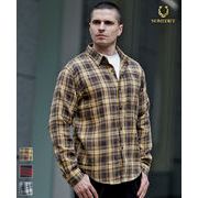 【長袖シャツ】ネルシャツ チェックシャツ レギュラーカラーシャツ／SOMEDIFF