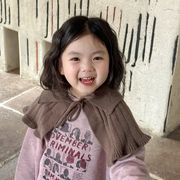 キッズ 子供 マフラー ニット 毛糸 防寒 襟巻き 冬季