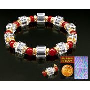 赤めのうミラクルパワー水晶ブレス