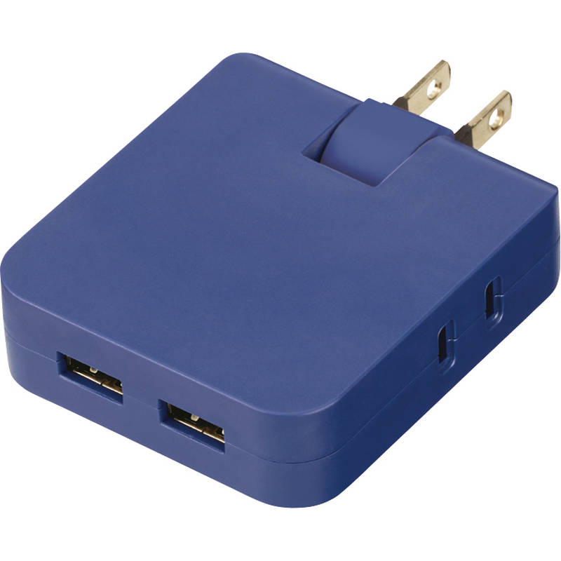 マルチアダプター（2AC＋2USB） 0065-03 ネイビー