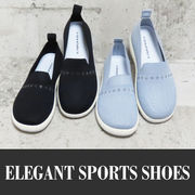 カジュアルシューズ 靴 ラインストーン シューズ スニーカー アソート S M L LL ブラック グレー