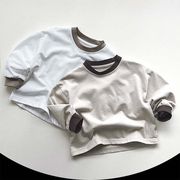 【2024春新作】韓国風子供服 ベビー服 キッズ 男女兼用 カジュアル 長袖 トップス Tシャツ