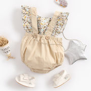 レイヤードロンパース★オーバーオール★花柄★可愛い